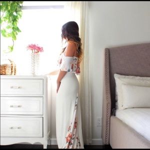 Maternity Off Shoulder Dress / Bridal Shower Dress